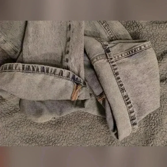 H&M wide leg blue jeans sz 8 worn once - Picture 5 of 6